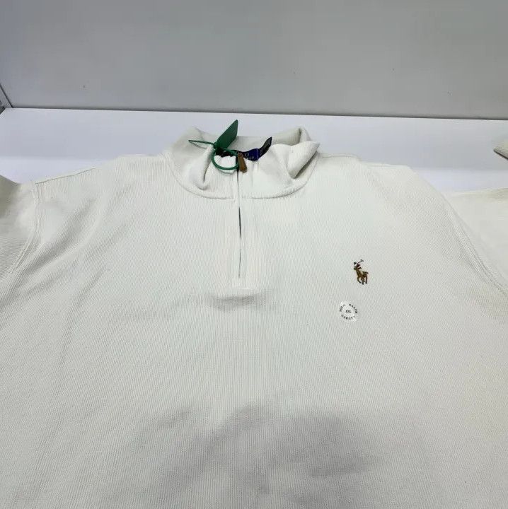 Polo Ralph Lauren Polo Ralph Lauren Pony Logo Quarter-Zip Cotton Sweatshirt Size US XXL / EU 58 / 5 - 6 Thumbnail