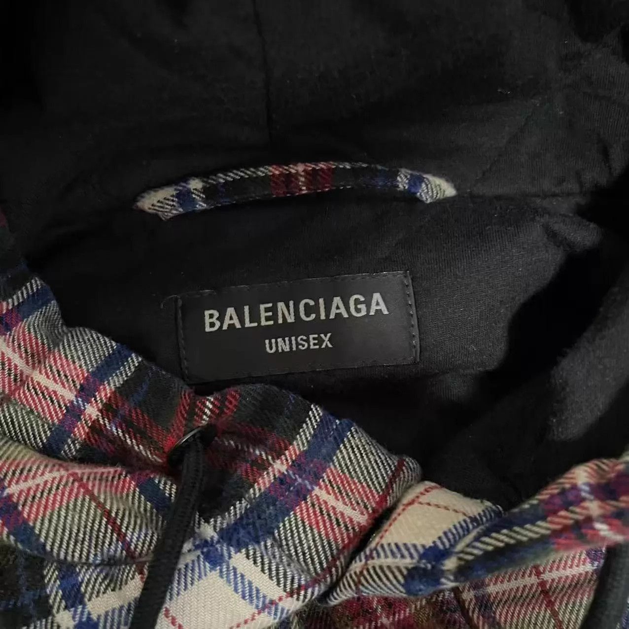 Balenciaga Plaid Hooded Long-Sleeve Shirt Size US XS / EU 42 / 0 - 3 Thumbnail