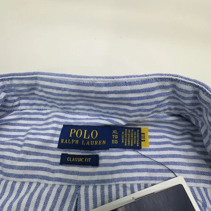 Polo Ralph Lauren Polo Ralph Lauren Logo Embroidered Striped Long Sleeve Shirt Size US XL / EU 56 / 4 - 4 Thumbnail