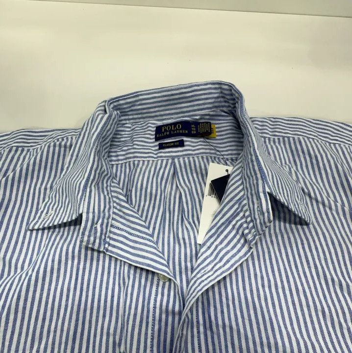 Polo Ralph Lauren Polo Ralph Lauren Logo Embroidered Striped Long Sleeve Shirt Size US XL / EU 56 / 4 - 7 Thumbnail