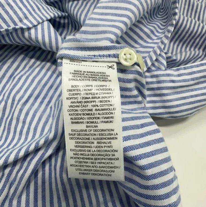 Polo Ralph Lauren Polo Ralph Lauren Logo Embroidered Striped Long Sleeve Shirt Size US XL / EU 56 / 4 - 6 Thumbnail