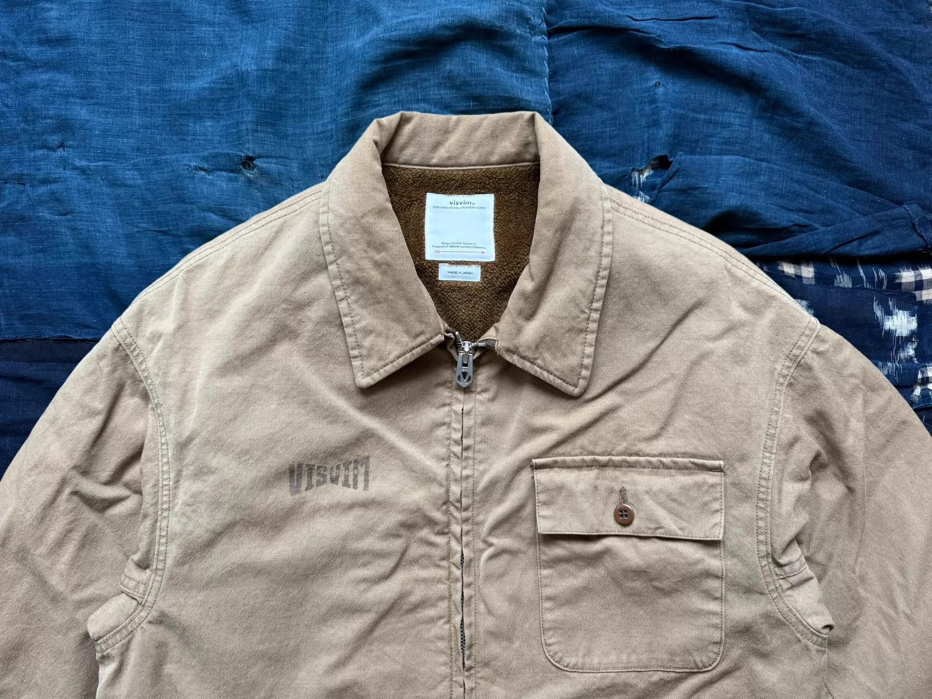 Visvim Beige Lightweight Jacket with Front Pocket - Size M Size US M / EU 48-50 / 2 - 5 Thumbnail