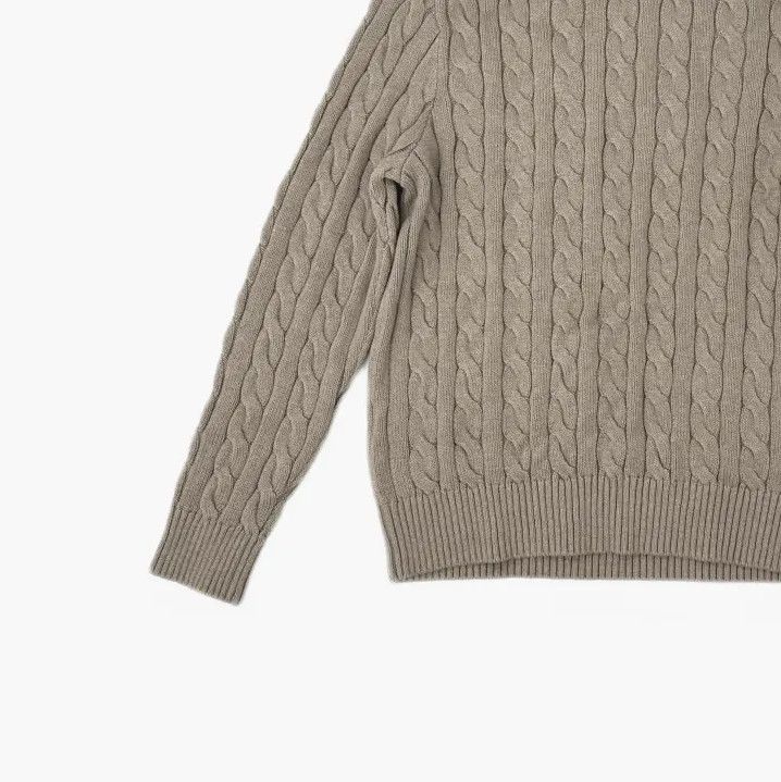 Polo Ralph Lauren Polo Ralph Lauren Cable Knit Logo Long-Sleeve Sweater Size US L / EU 52-54 / 3 - 5 Thumbnail