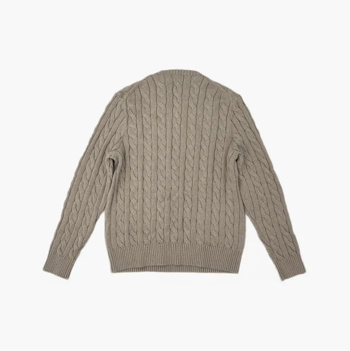 Polo Ralph Lauren Polo Ralph Lauren Cable Knit Logo Long-Sleeve Sweater Size US L / EU 52-54 / 3 - 3 Thumbnail