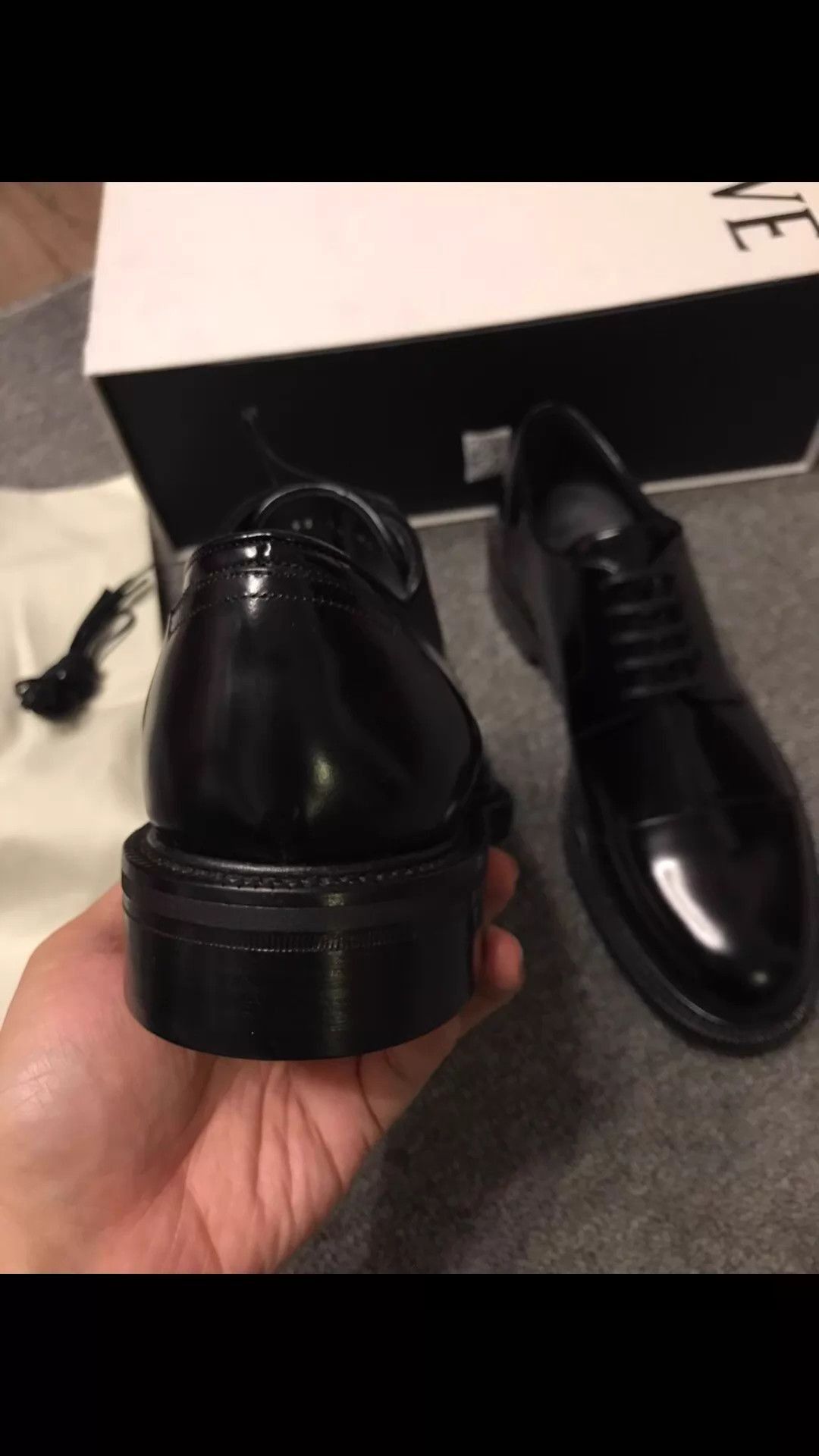 Loewe Black Leather Lace-Up Formal Shoes Size US 10 / EU 43 - 3 Thumbnail