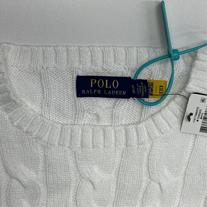 Polo Ralph Lauren Polo Ralph Lauren SS22 Cable Knit Pullover Sweater Size US XL / EU 56 / 4 - 3 Thumbnail