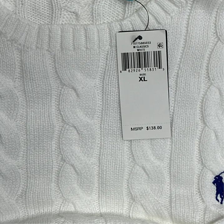 Polo Ralph Lauren Polo Ralph Lauren SS22 Cable Knit Pullover Sweater Size US XL / EU 56 / 4 - 2 Thumbnail