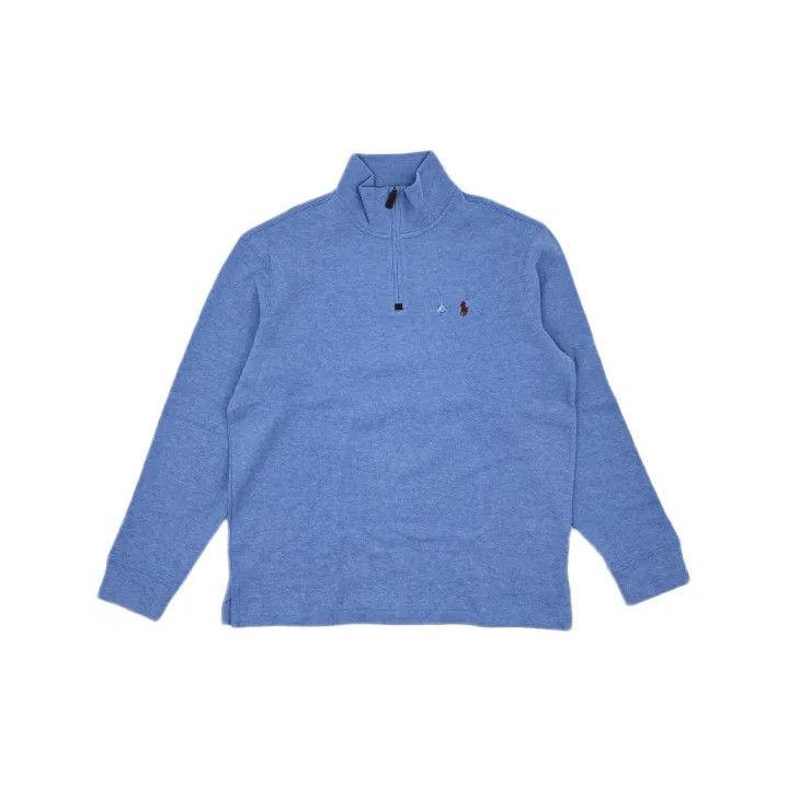 Polo Ralph Lauren Polo Ralph Lauren SS23 Men's Solid Half-Zip Logo Sweatshirt Size US L / EU 52-54 / 3 - 2 Thumbnail