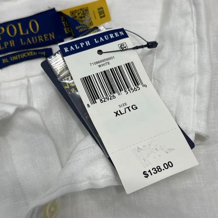 Polo Ralph Lauren Polo Ralph Lauren Logo Embroidered Linen Shirt Size US XL / EU 56 / 4 - 4 Thumbnail