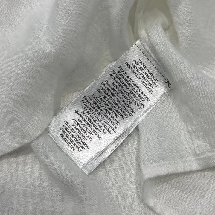 Polo Ralph Lauren Polo Ralph Lauren Logo Embroidered Linen Shirt Size US XL / EU 56 / 4 - 6 Thumbnail