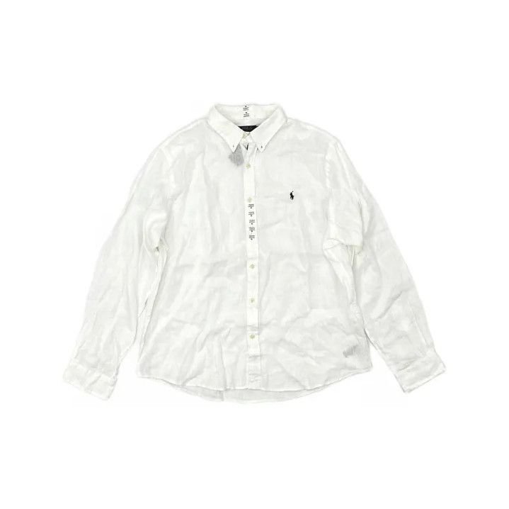 Polo Ralph Lauren Polo Ralph Lauren Logo Embroidered Linen Shirt Size US XL / EU 56 / 4 - 2 Thumbnail