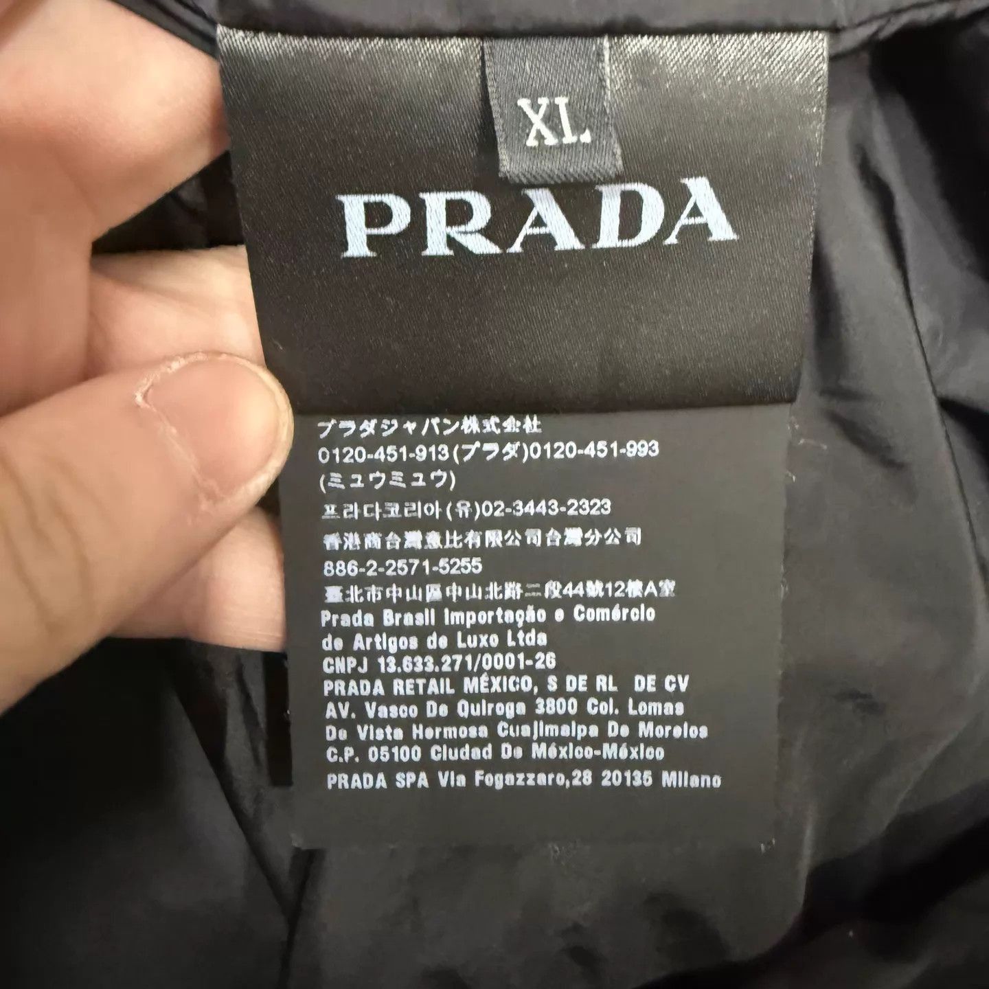 Prada Black Hooded Light Jacket Size US XL / EU 56 / 4 - 4 Thumbnail