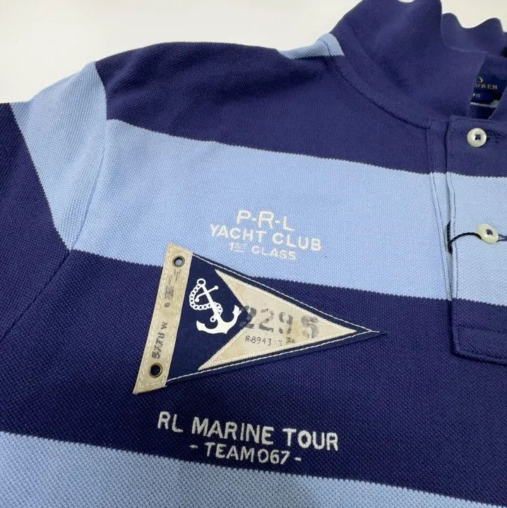 Polo Ralph Lauren Polo Ralph Lauren Color Block Stripe Logo Polo Shirt Size US M / EU 48-50 / 2 - 7 Thumbnail