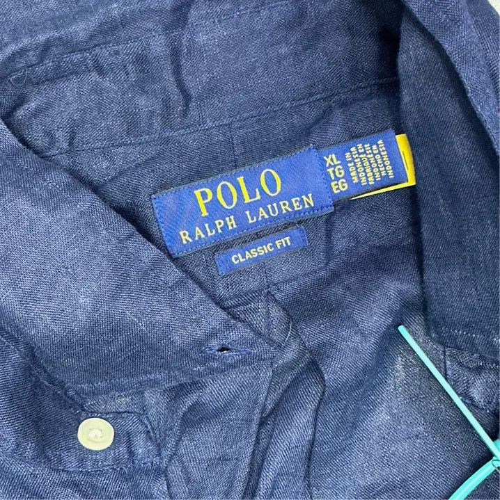 Polo Ralph Lauren Polo Ralph Lauren Solid Logo Embroidered Long Sleeve Shirt Size US XL / EU 56 / 4 - 2 Thumbnail