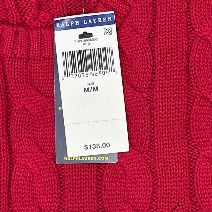 Polo Ralph Lauren Polo Ralph Lauren Men's Cable Knit Logo Sweater Size US M / EU 48-50 / 2 - 3 Thumbnail
