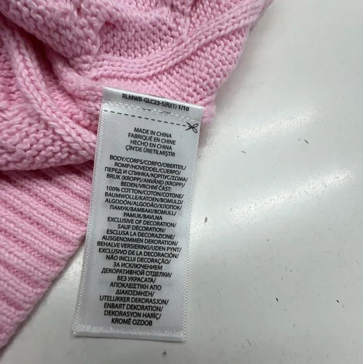 Polo Ralph Lauren Polo Ralph Lauren Men's Pink Cable-Knit Cotton Sweater Size US XXL / EU 58 / 5 - 2 Thumbnail