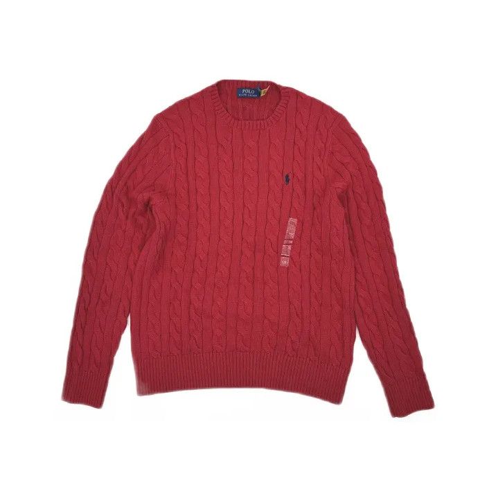 Polo Ralph Lauren Polo Ralph Lauren Cable Knit Logo Embroidered Sweater Size US L / EU 52-54 / 3 - 2 Thumbnail