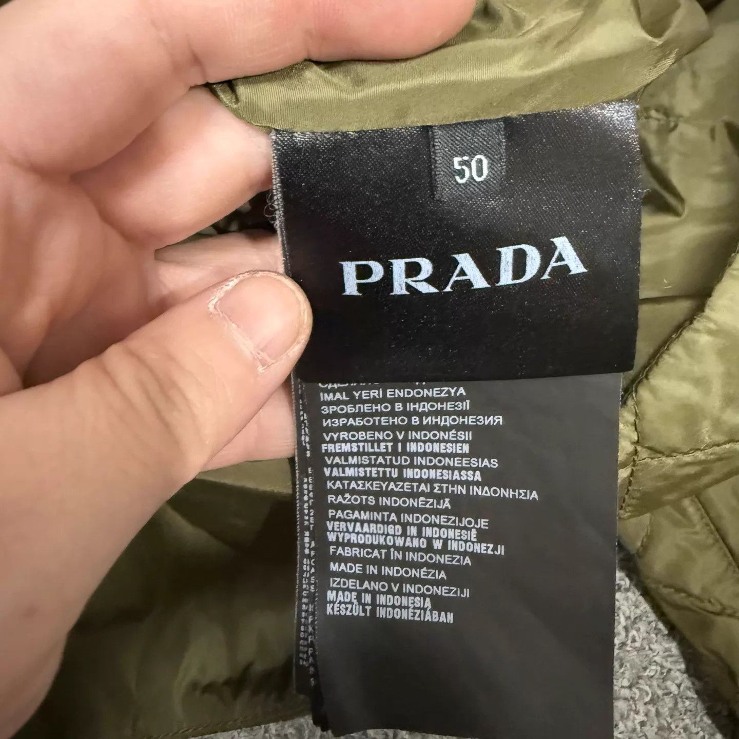 Prada Green Quilted Bomber Jacket Size M Size US M / EU 48-50 / 2 - 4 Thumbnail