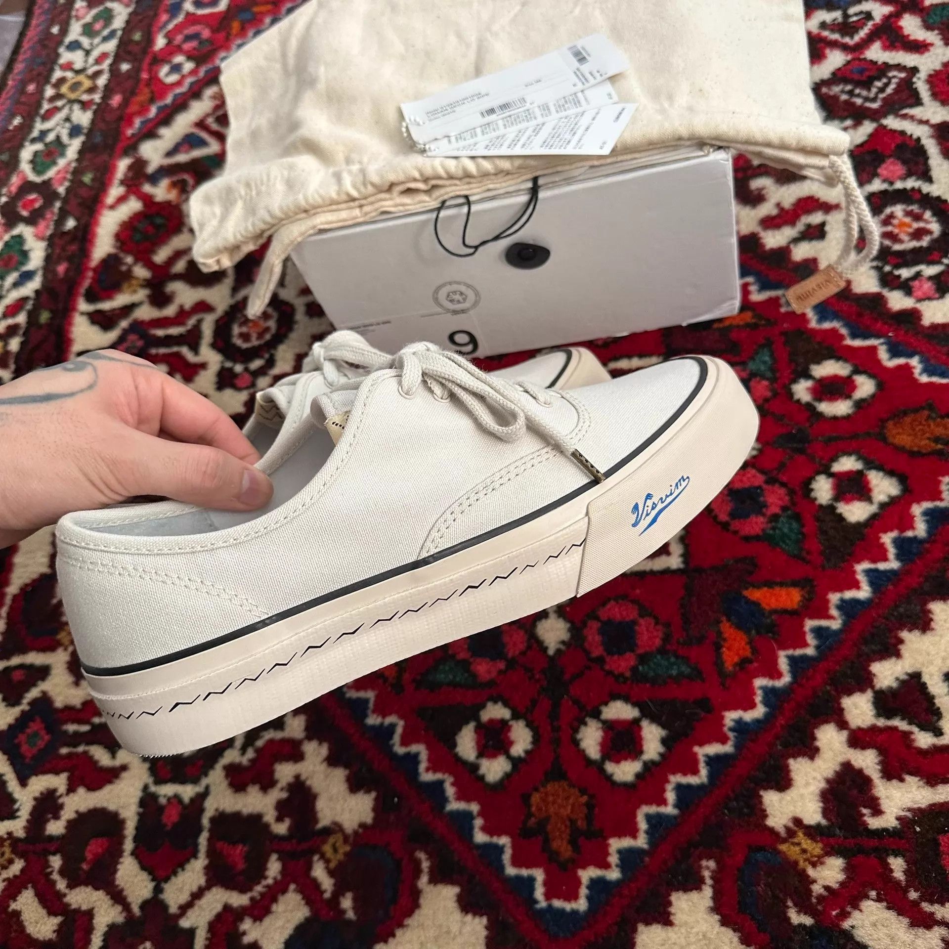 Visvim White Low-Top Lace-Up Casual Shoes Size 9 Size US 9 / EU 42 - 4 Thumbnail