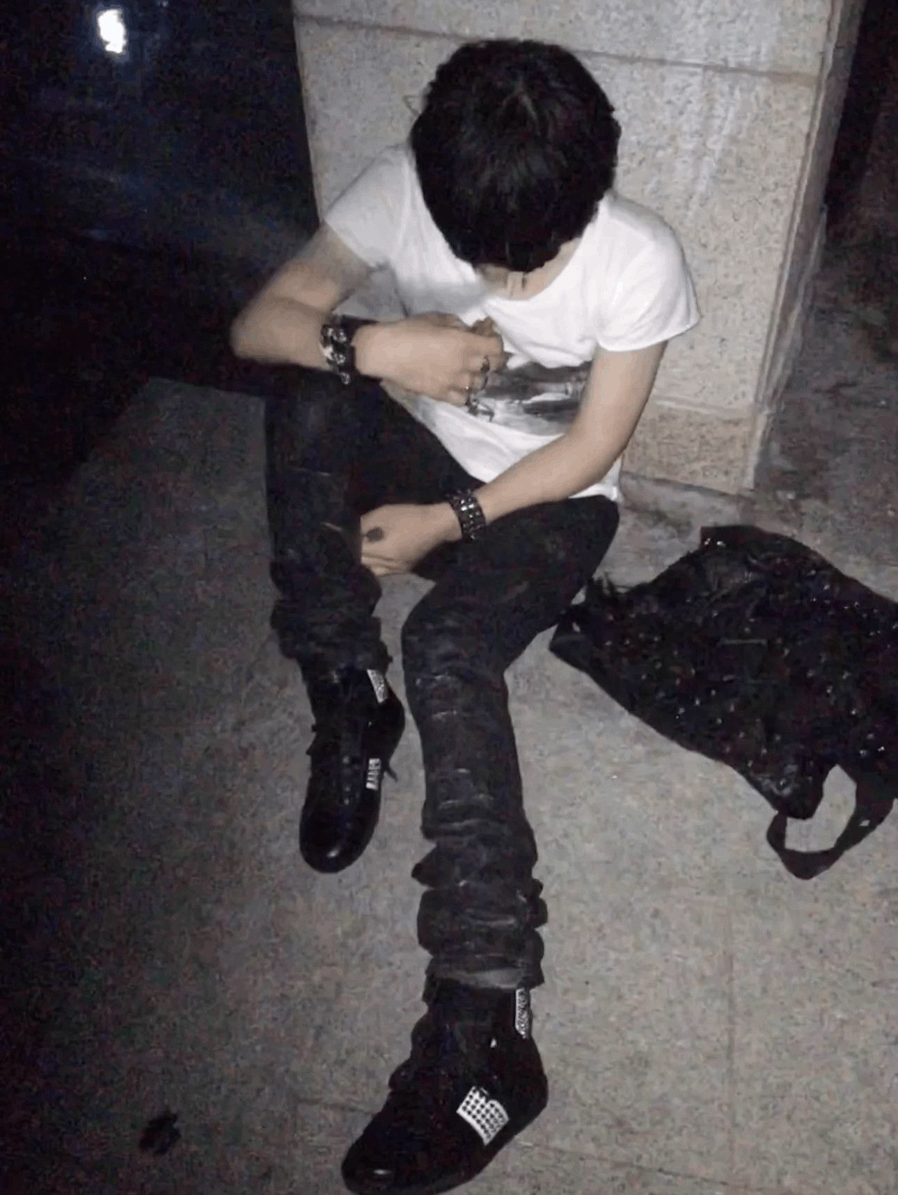 Saint Laurent Paris Black High-Top Studded Sneakers Size 7 Size US 7 / EU 40 - 9 Thumbnail