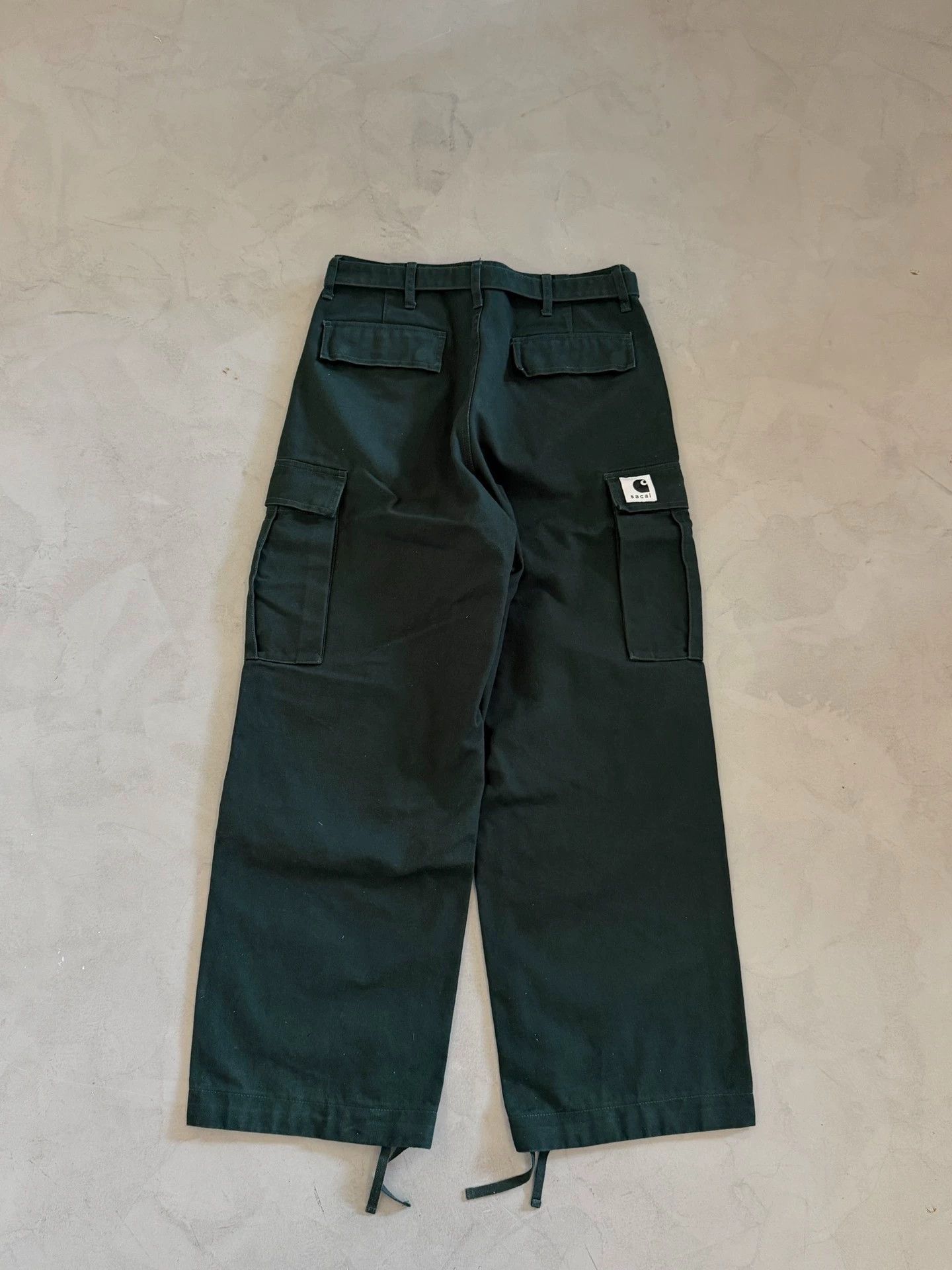 Sacai Black Cargo Pants with Belt and Multiple Pockets Size US 30 / EU 46 - 2 Thumbnail