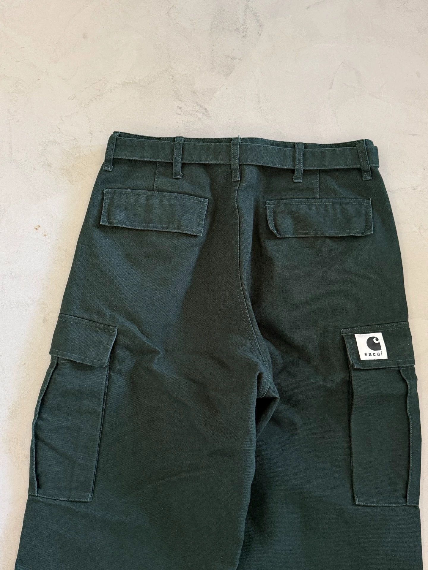 Sacai Black Cargo Pants with Belt and Multiple Pockets Size US 30 / EU 46 - 3 Thumbnail