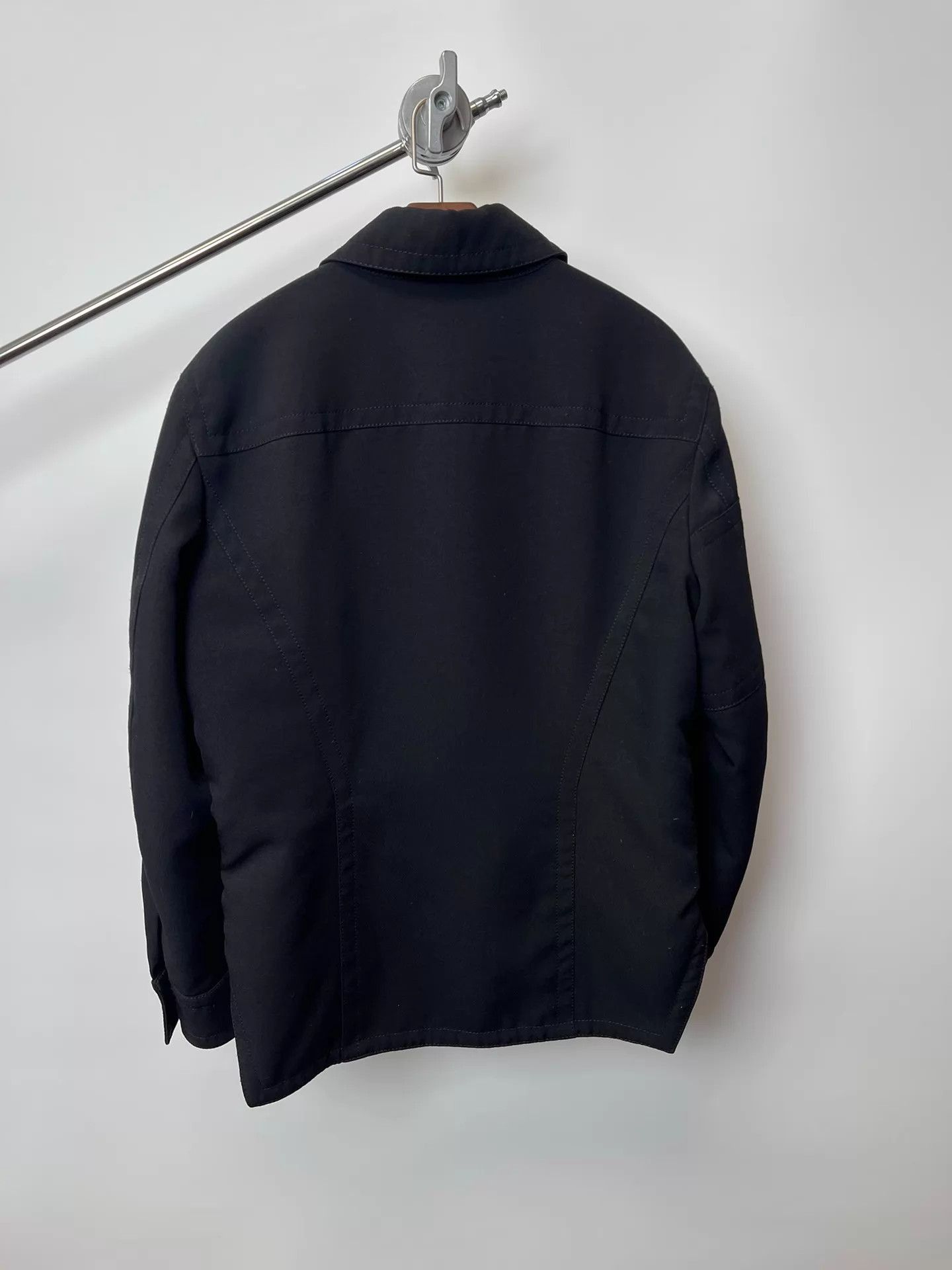 Dirk Bikkembergs Black Zip-Front Collared Jacket Size US S / EU 44-46 / 1 - 4 Thumbnail