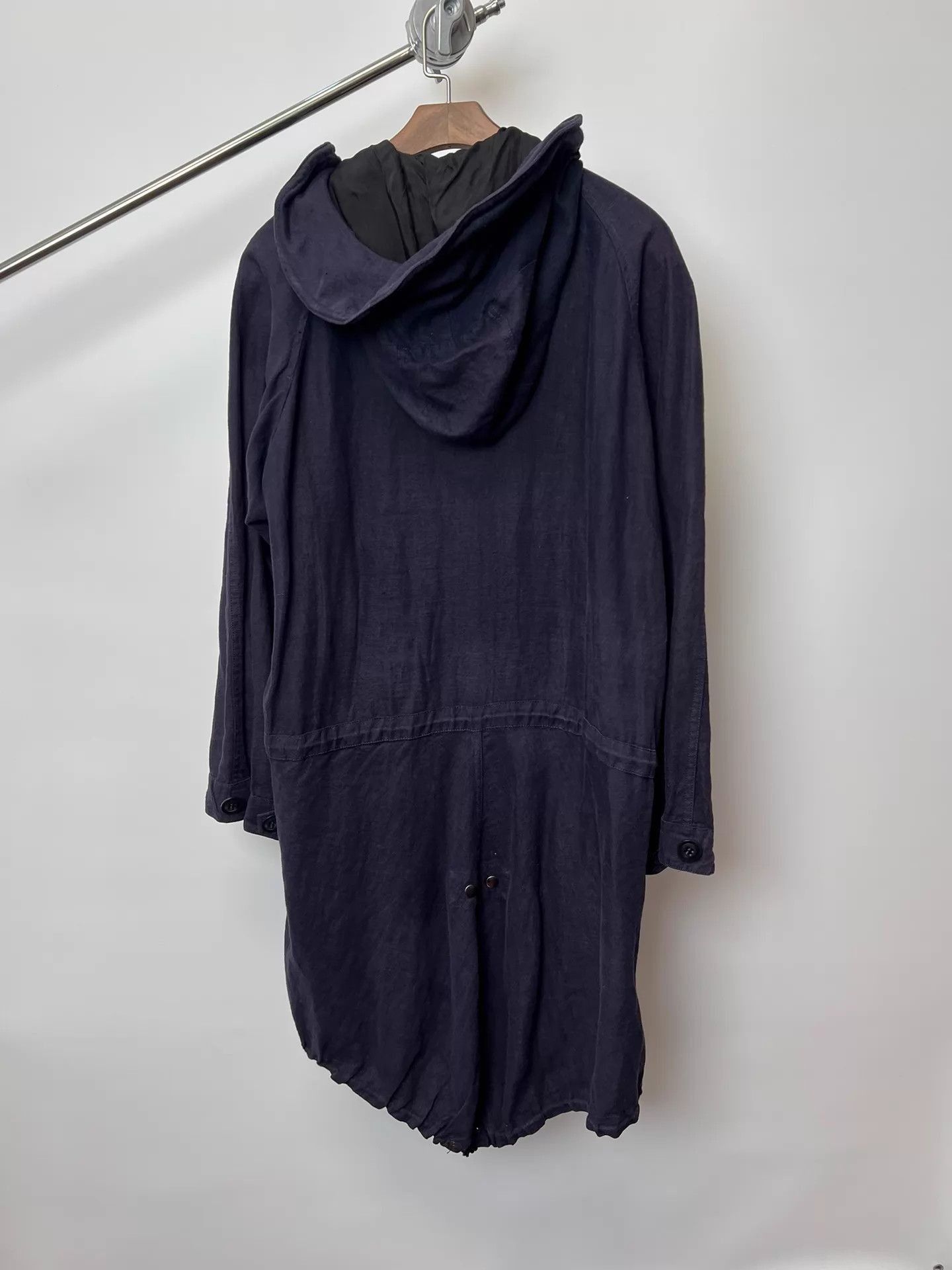 Yohji Yamamoto Hooded Long Parka Coat Size US M / EU 48-50 / 2 - 5 Thumbnail