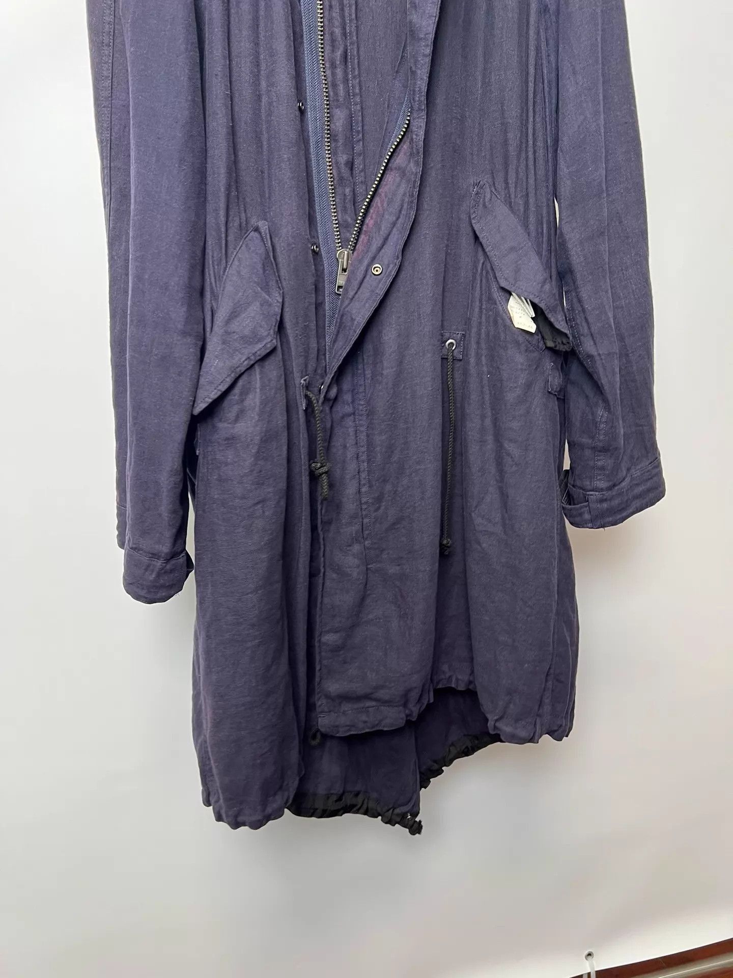 Yohji Yamamoto Hooded Long Parka Coat Size US M / EU 48-50 / 2 - 9 Thumbnail
