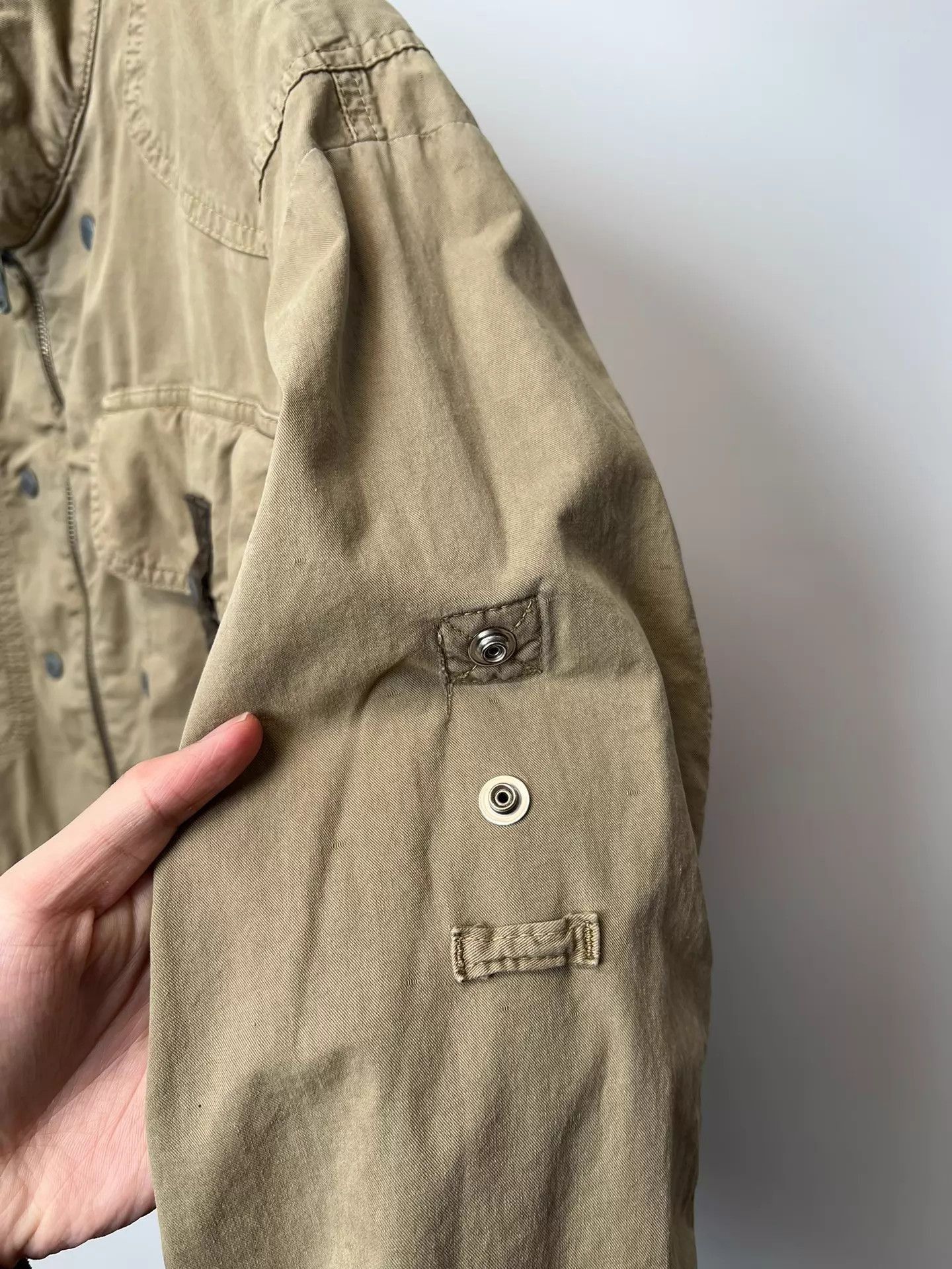 Dolce & Gabbana Beige Zip-Front Utility Bomber Jacket Size US L / EU 52-54 / 3 - 5 Thumbnail