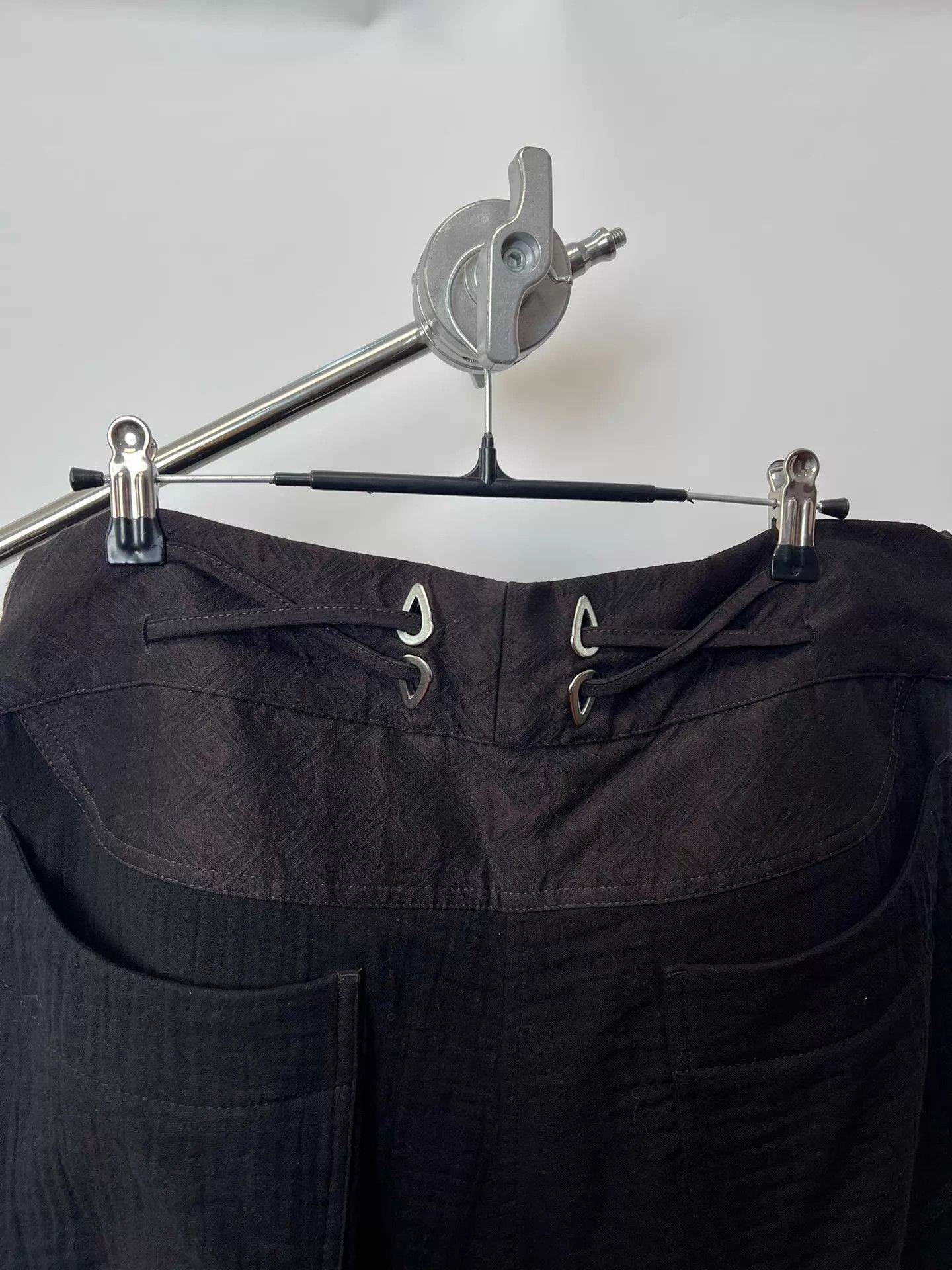 Kiko Kostadinov Black Casual Pants with Lace-Up Ankle Detail Size 32 Size US 32 / EU 48 - 6 Thumbnail