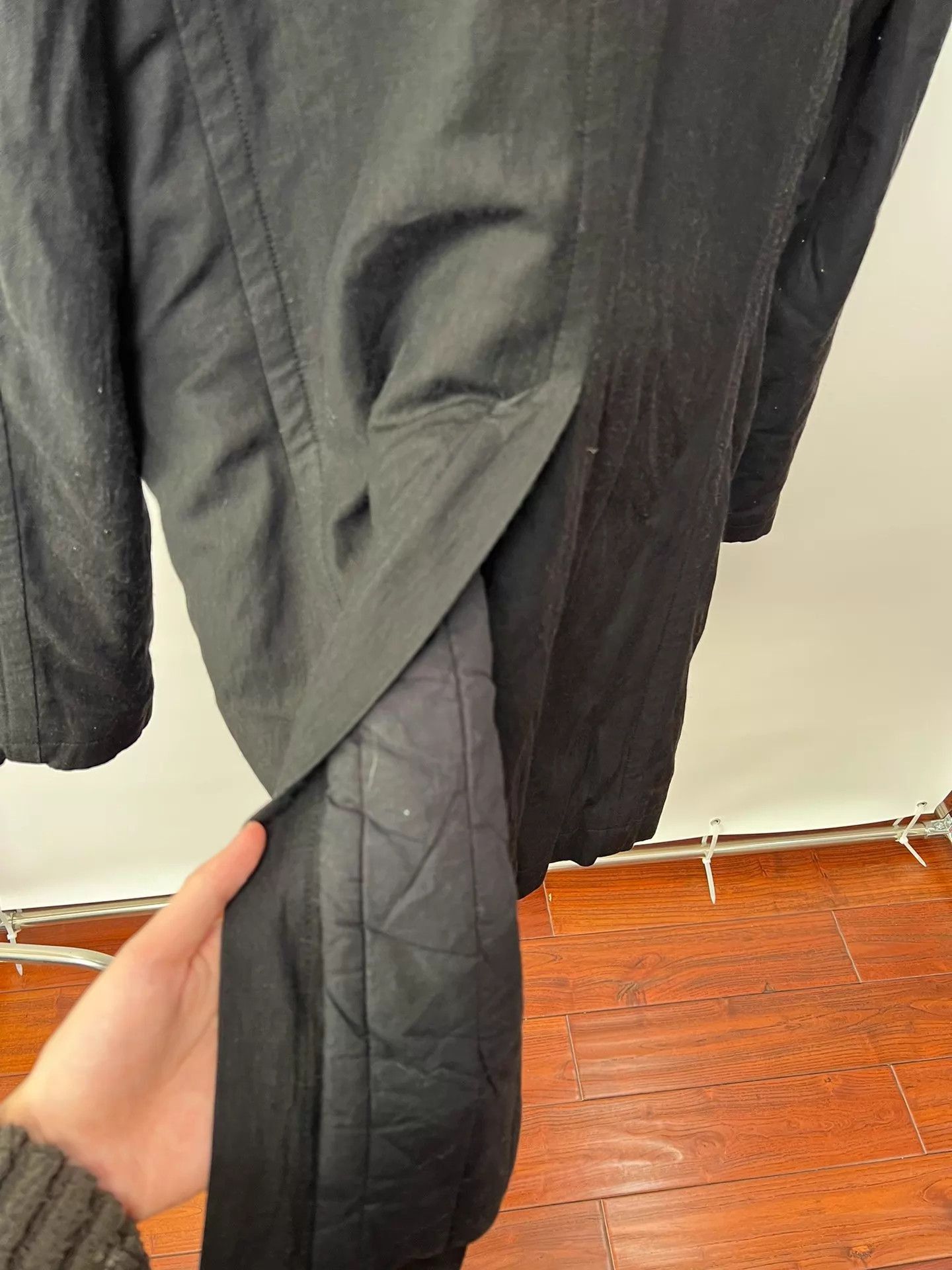 Ann Demeulemeester Black Lightweight Button-Front Jacket Size L Size US L / EU 52-54 / 3 - 8 Thumbnail