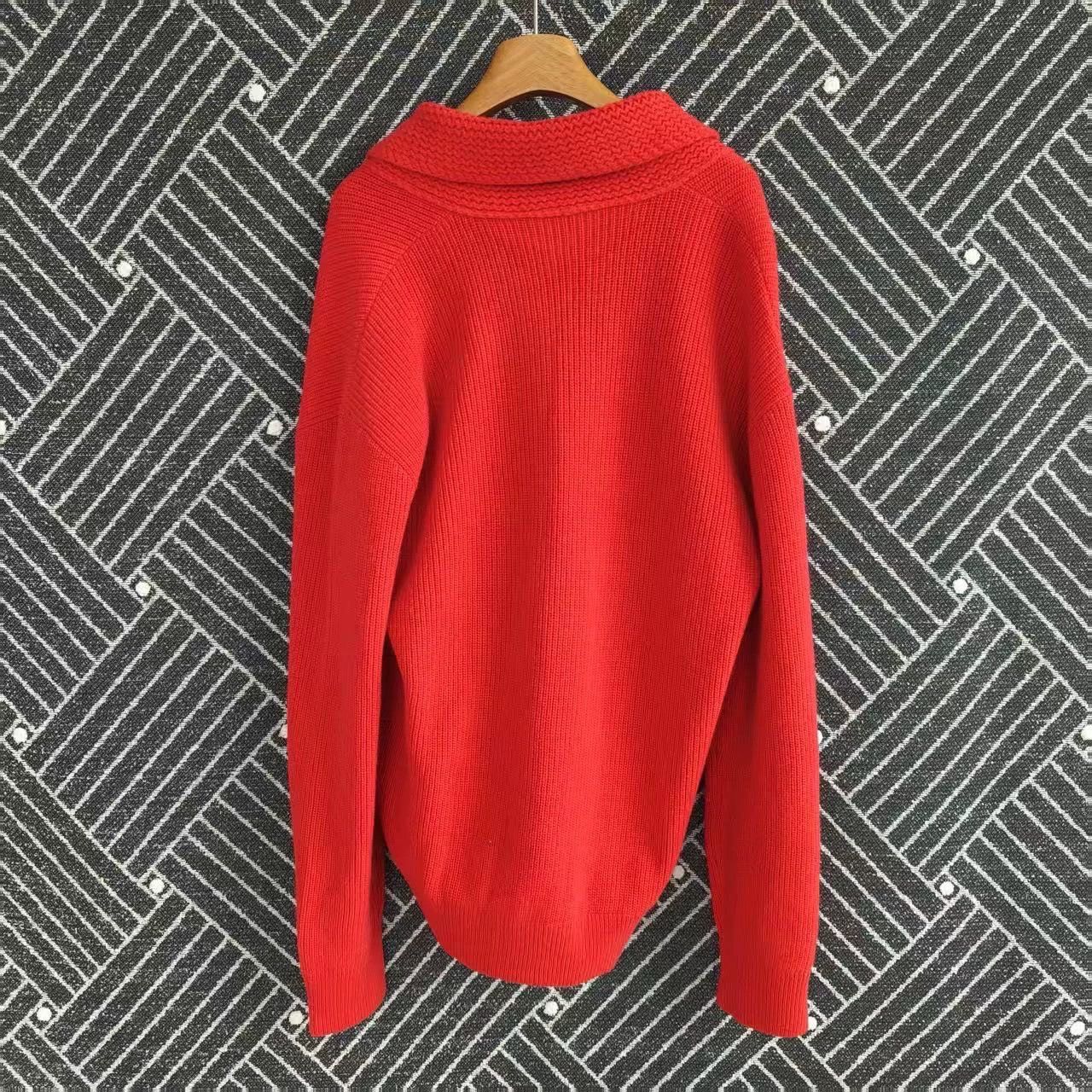 Gucci Orange Knit Cardigan with Button Front - Size L Size US L / EU 52-54 / 3 - 2 Thumbnail