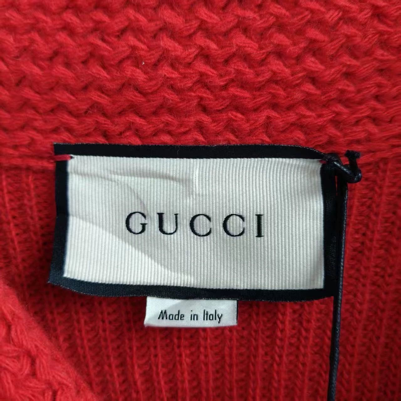 Gucci Orange Knit Cardigan with Button Front - Size L Size US L / EU 52-54 / 3 - 3 Thumbnail