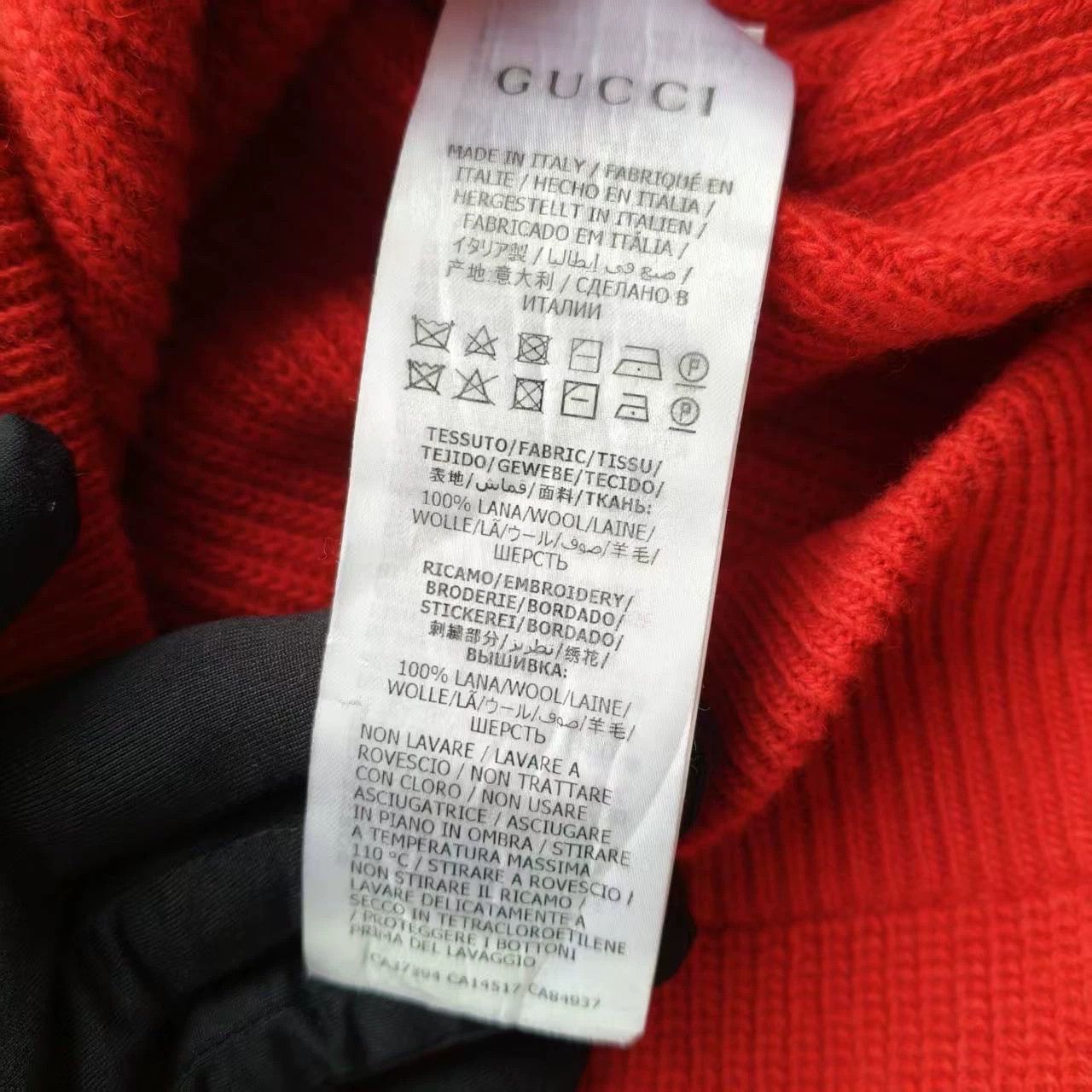 Gucci Orange Knit Cardigan with Button Front - Size L Size US L / EU 52-54 / 3 - 4 Thumbnail