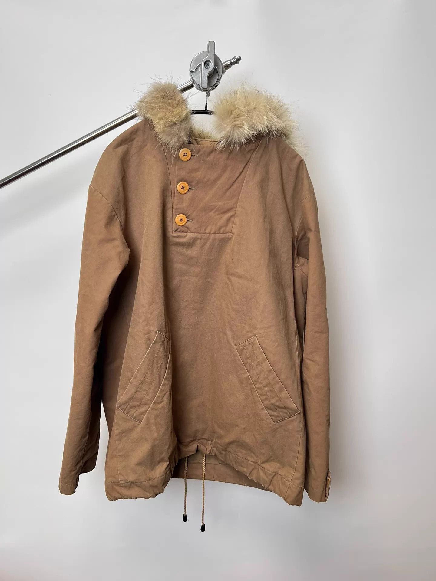 A.P.C. Brown Faux Fur Hooded Parka Jacket Size US XS / EU 42 / 0 - 2 Thumbnail