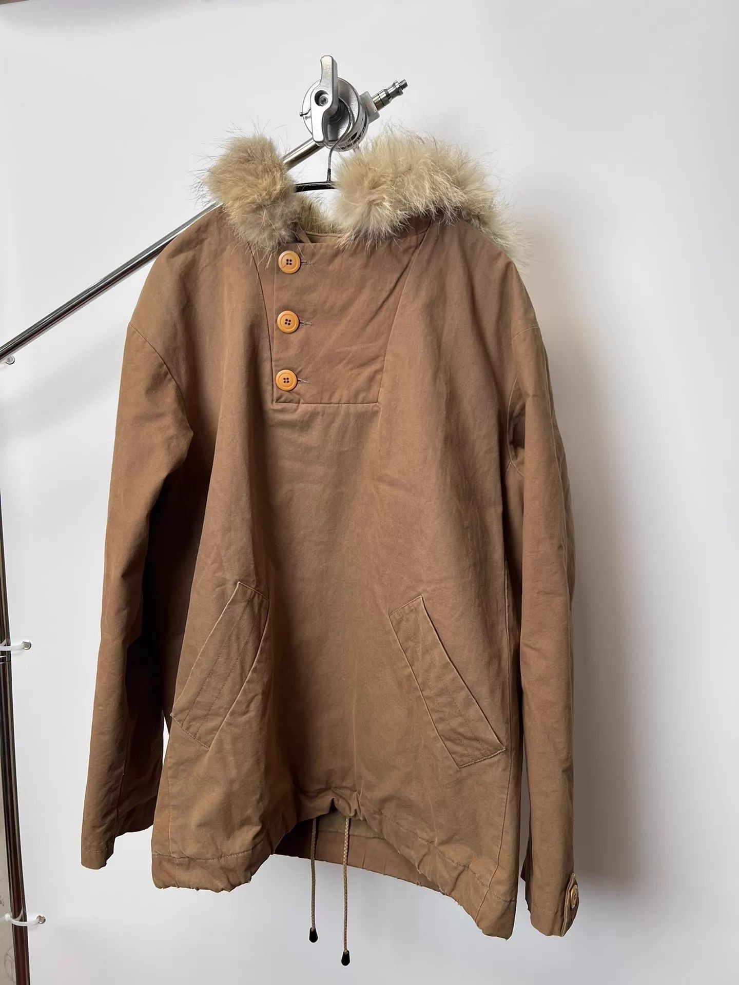 A.P.C. Brown Faux Fur Hooded Parka Jacket Size US XS / EU 42 / 0 - 3 Thumbnail