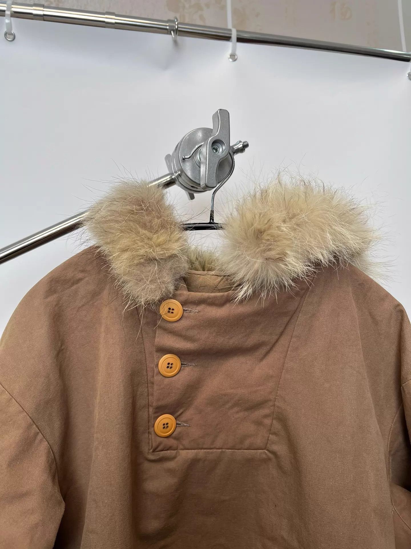 A.P.C. Brown Faux Fur Hooded Parka Jacket Size US XS / EU 42 / 0 - 4 Thumbnail