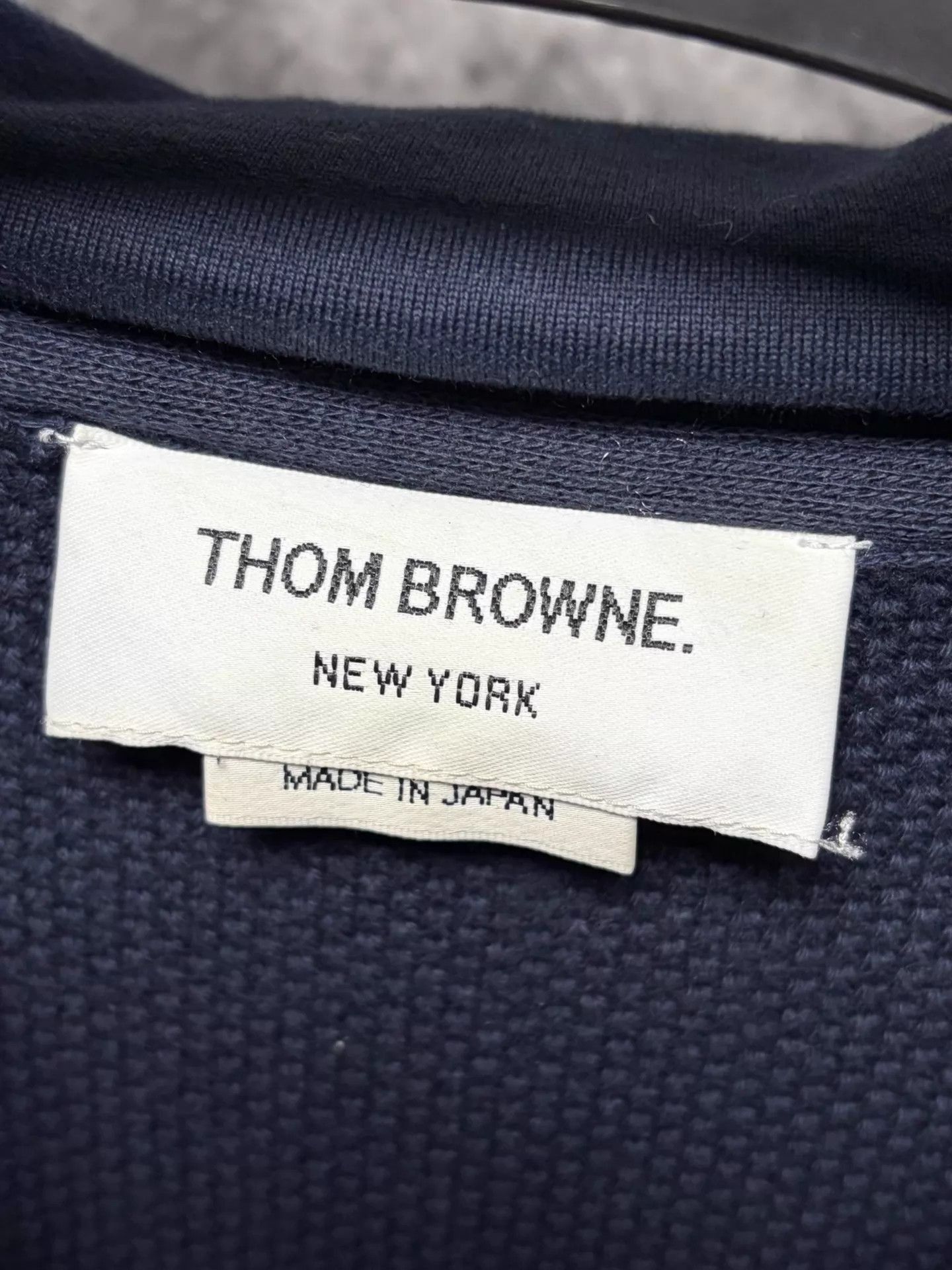 Thom Browne Blue Waffle Knit Hoodie with Kangaroo Pocket Size US S / EU 44-46 / 1 - 3 Thumbnail