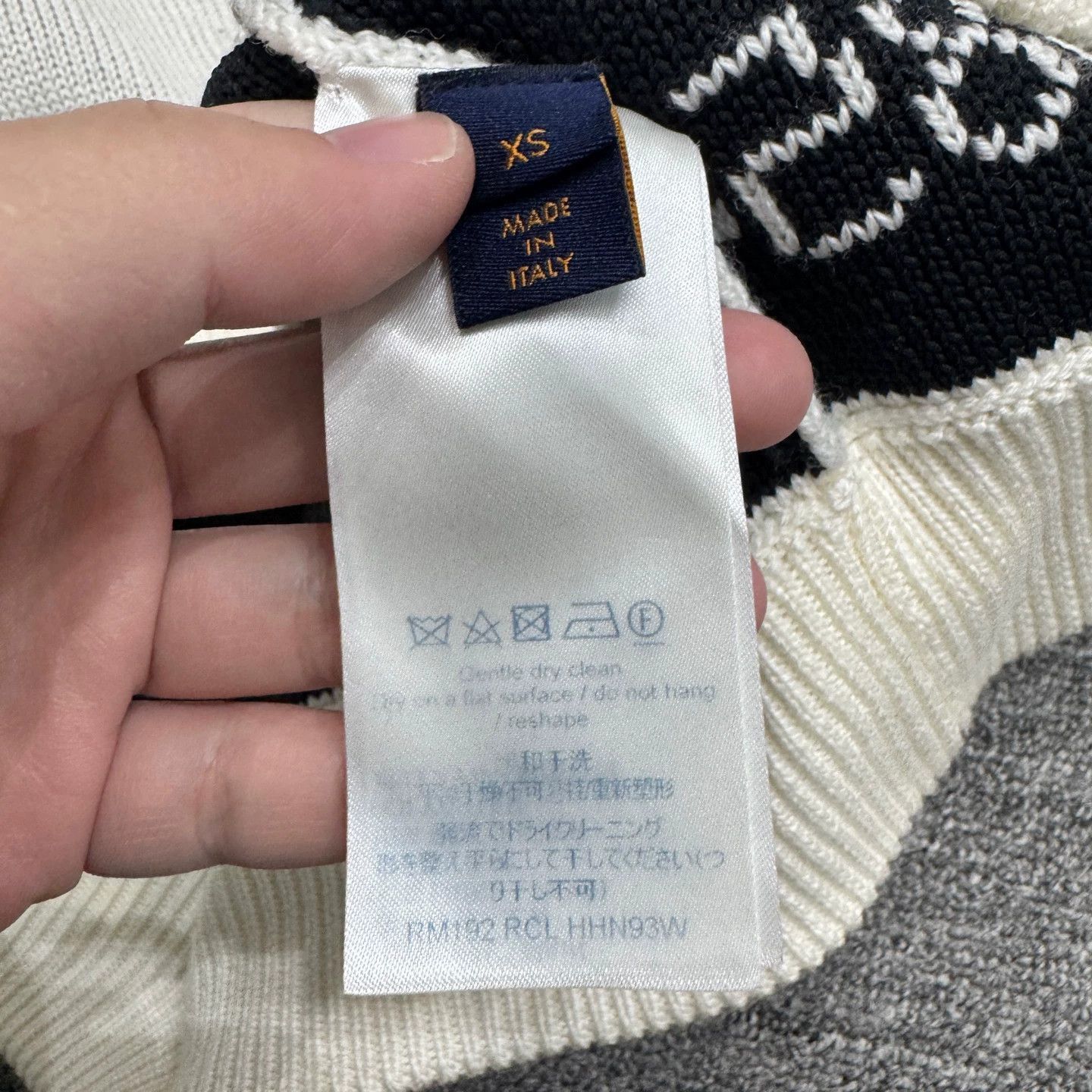 Louis Vuitton White Music Notes Knit Sweater XS Size US XS / EU 42 / 0 - 3 Thumbnail