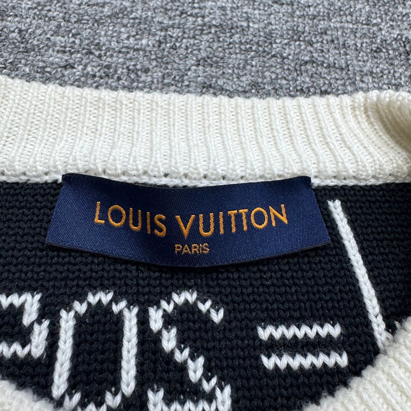Louis Vuitton White Music Notes Knit Sweater XS Size US XS / EU 42 / 0 - 2 Thumbnail