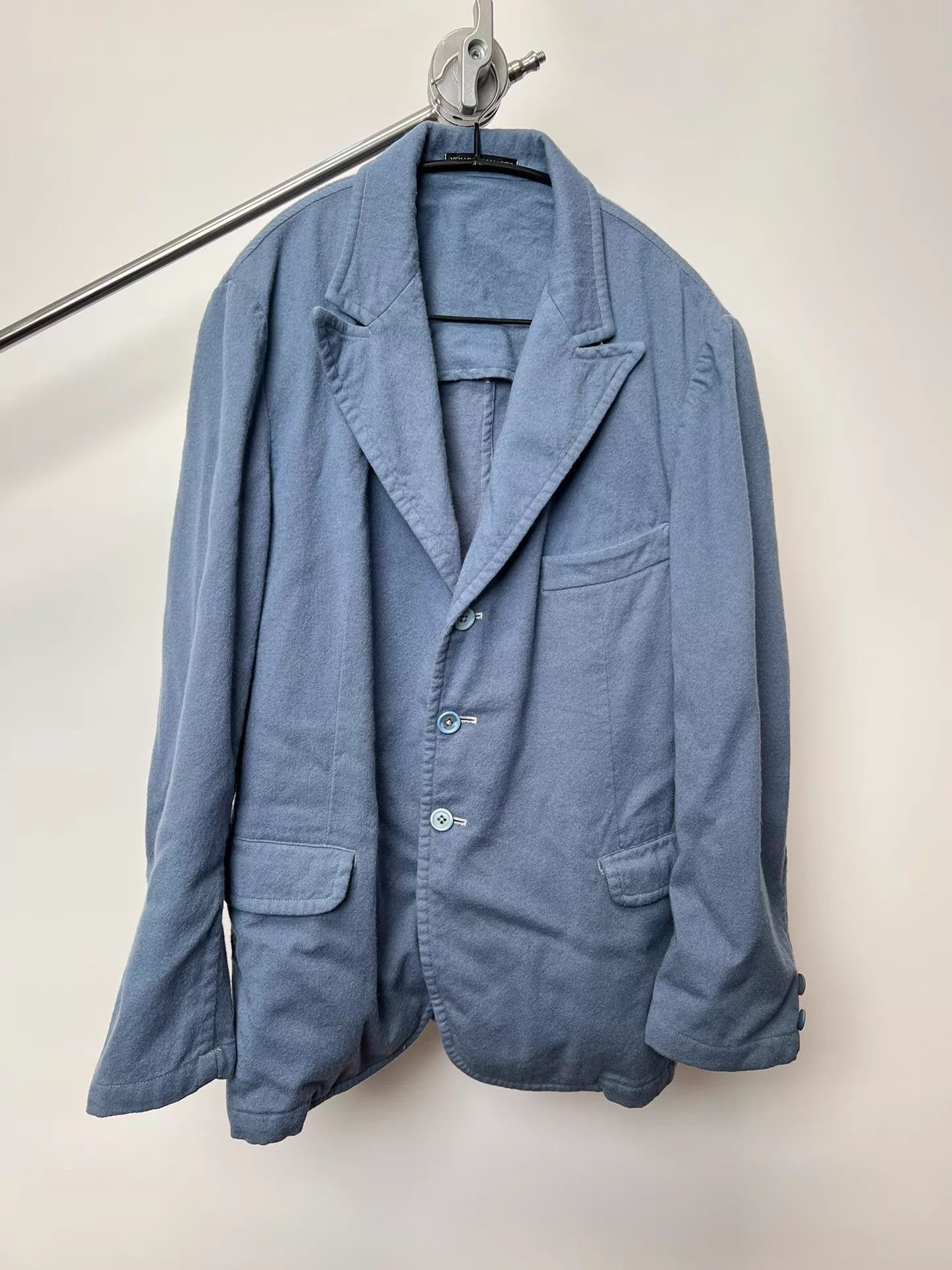 Yohji Yamamoto Blue Light Jacket - Size L Size US L / EU 52-54 / 3 - 2 Thumbnail