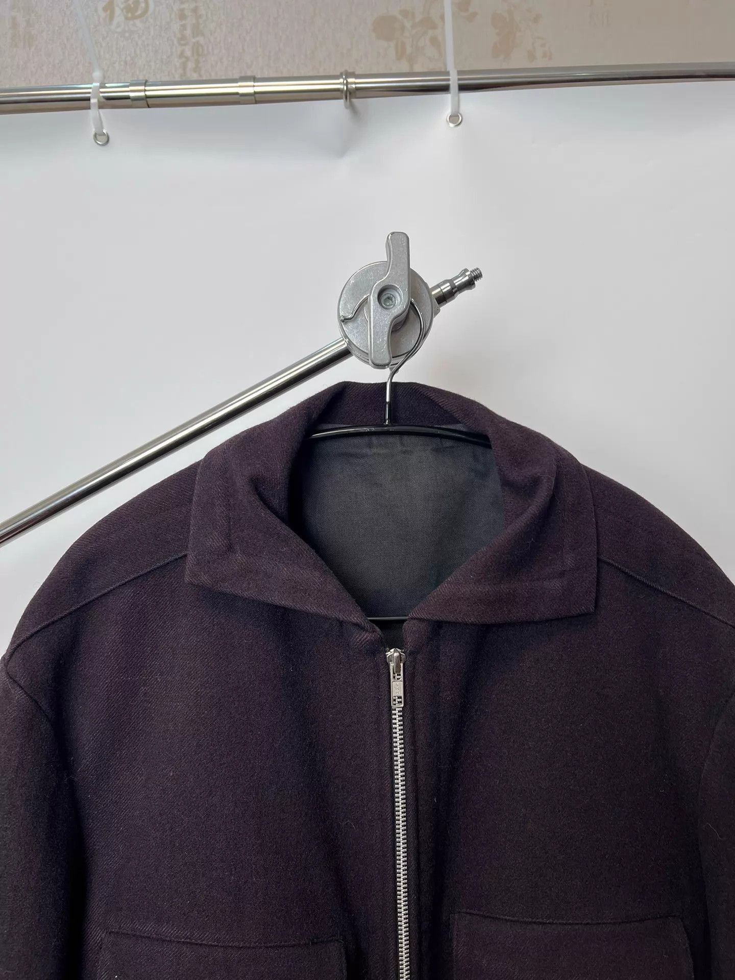 Yohji Yamamoto Purple Zip-Front Jacket with Pocket Details Size US L / EU 52-54 / 3 - 3 Thumbnail