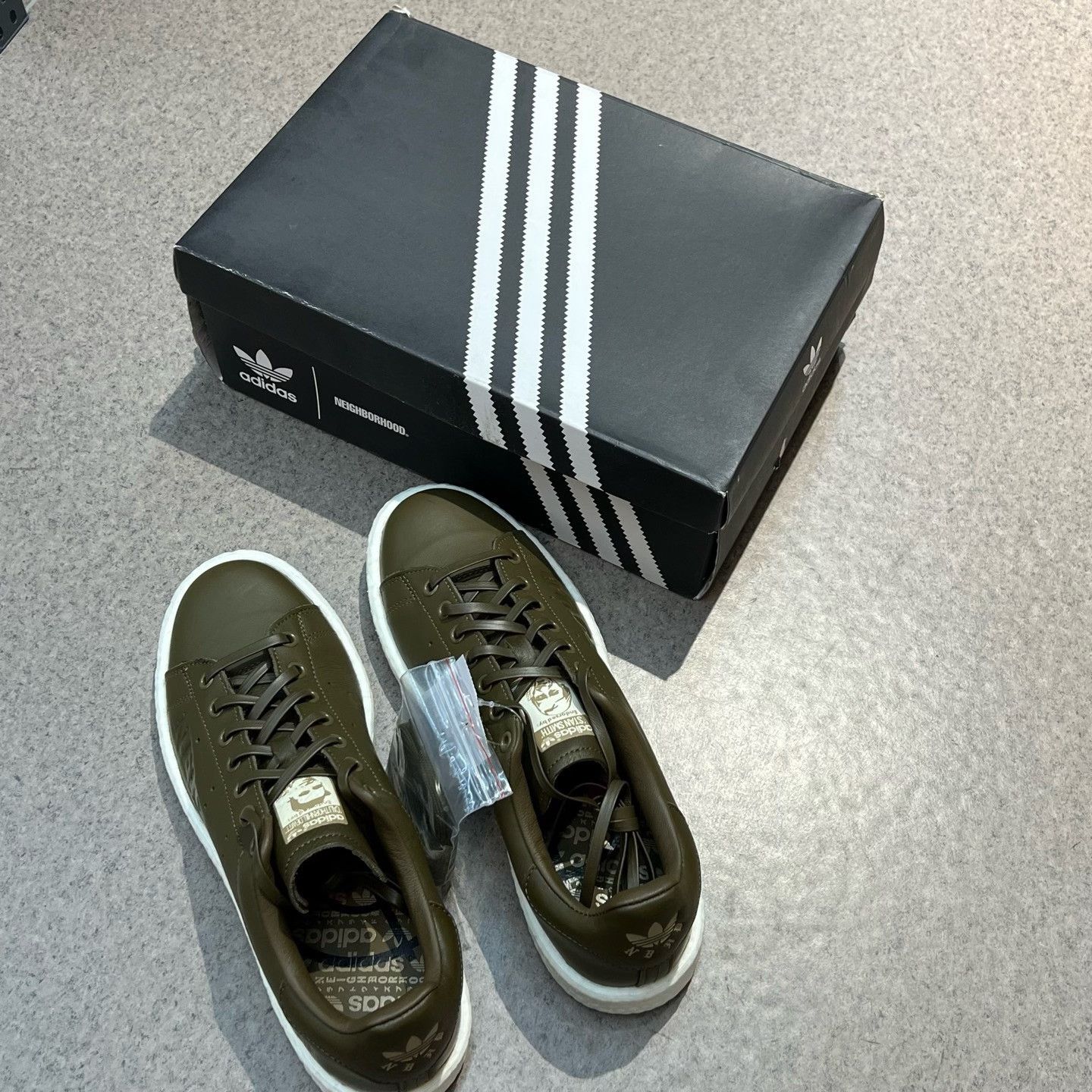 Neighborhood Neighborhood Collab Green Lowtop Sneakers 44.5 Men Size US 11 / EU 44 - 9 Thumbnail