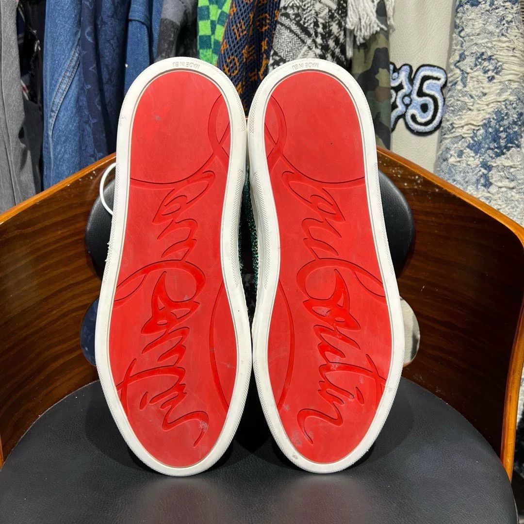 Christian Louboutin Christian Louboutin Red Hitop Sneakers 43.5 Men Size US 10.5 / EU 43-44 - 9 Thumbnail