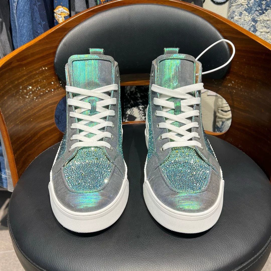Christian Louboutin Christian Louboutin Red Hitop Sneakers 43.5 Men Size US 10.5 / EU 43-44 - 2 Thumbnail