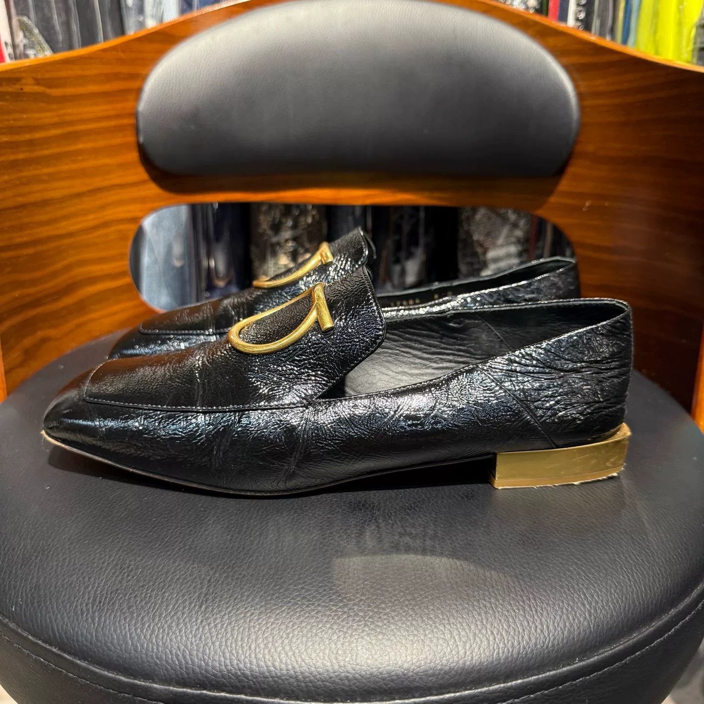 Salvatore Ferragamo Salvatore Ferragamo Patent Black Lowtop Sneakers 42 Men Size US 9 / EU 42 - 6 Thumbnail