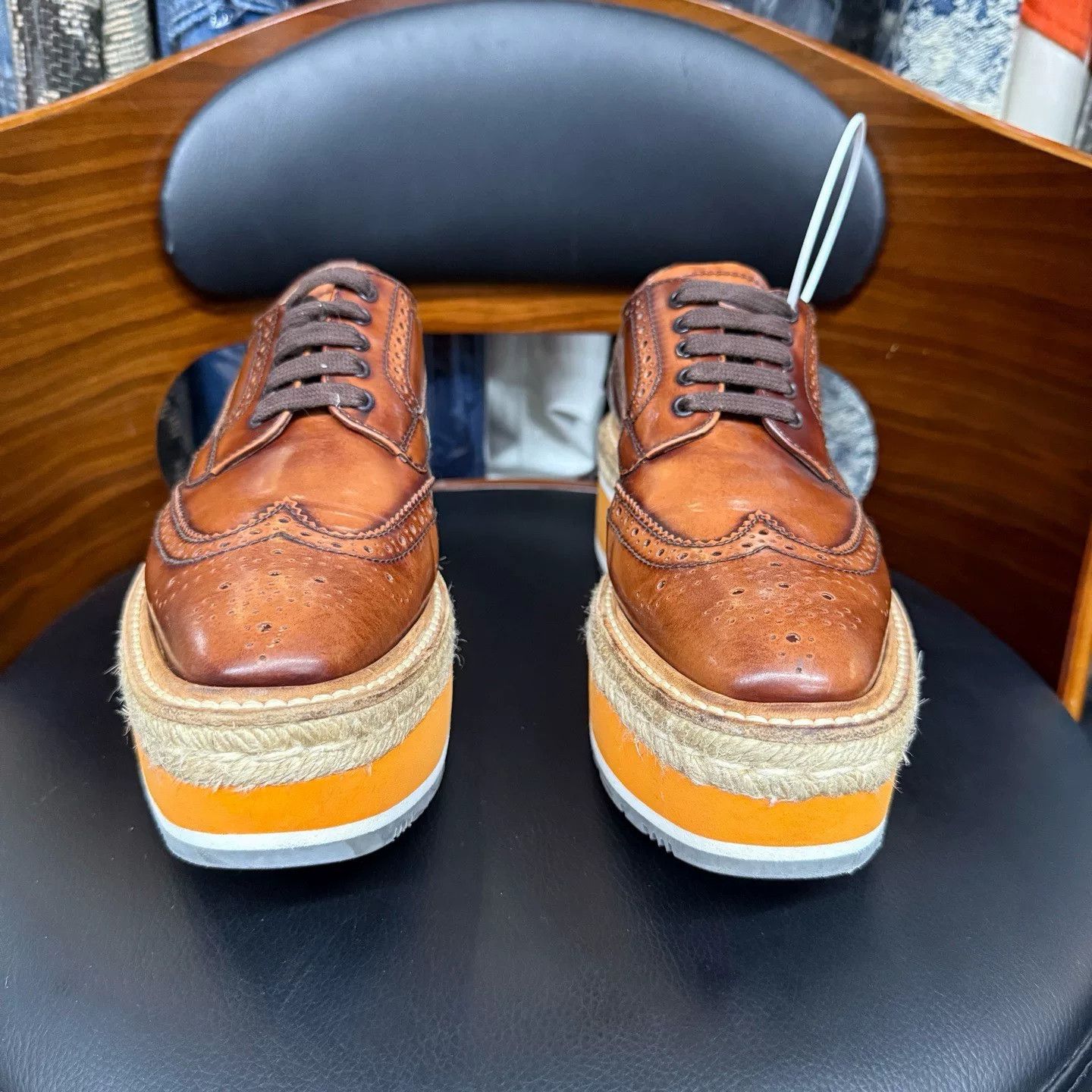 Prada Prada Retro Lowtop Sneakers 37 Women Size US 6.5 / IT 36.5 - 2 Thumbnail