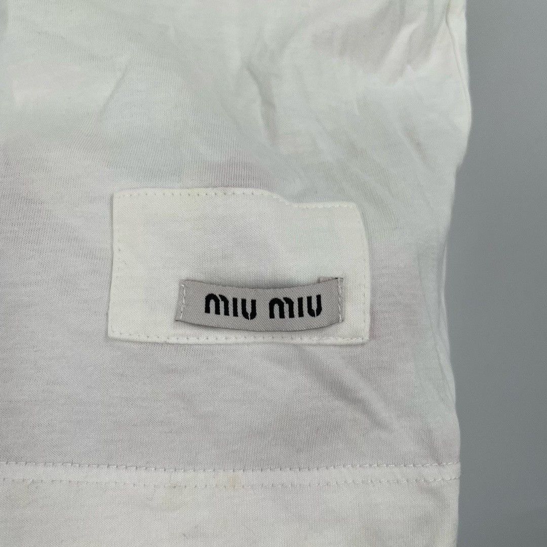 Miu Miu Miu Miu Yellow T-Shirt XS Women Size M / US 6-8 / IT 42-44 - 3 Thumbnail