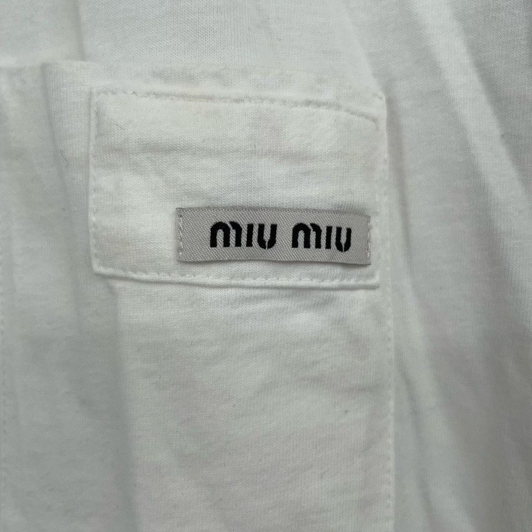Miu Miu Miu Miu T-Shirt S Women Size M / US 6-8 / IT 42-44 - 3 Thumbnail